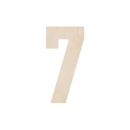 Good Wood By Leisure Arts Letter 13" No 7, Wooden Letters, Wood Letters, Wooden Letters Wall Decor, Large Letters 13 Inch, Small For Crafts