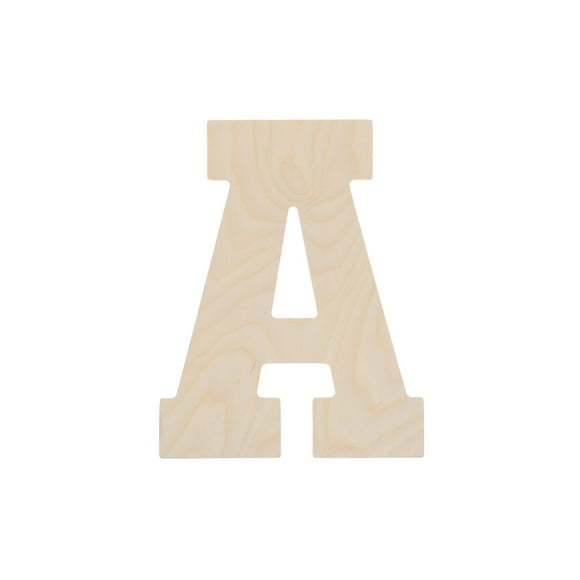 Good Wood By Leisure Arts Letter 13" A, Wooden Letters, Wood Letters, Wooden Letters Wall Decor, Large Letters 13 Inch, Small For Crafts