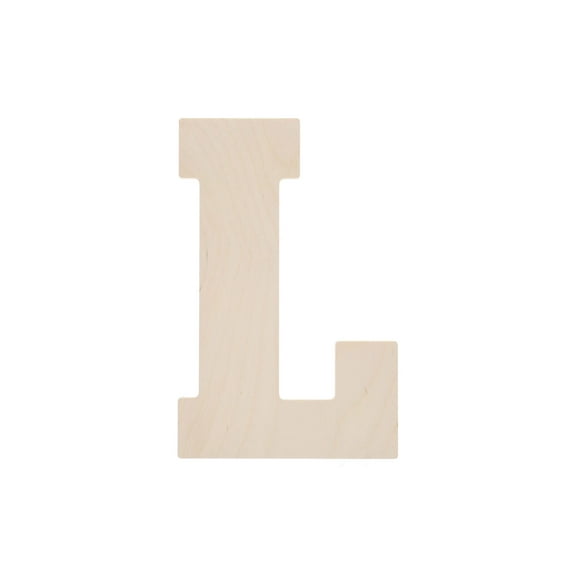Good Wood By Leisure Arts Letter 13" L, Wooden Letters, Wood Letters, Wooden Letters Wall Decor, Large Letters 13 Inch, Small For Crafts