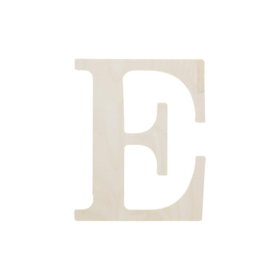 Good Wood By Leisure Arts Letter 9.5" E, Wooden Letters, Wood Letters, Wooden Letters Wall Decor, Large Letters 9.5 Inch, Small For Crafts