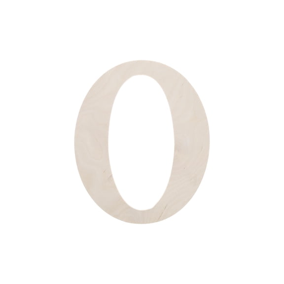 Good Wood by Leisure Arts 9.5 Inch Birch Letter O Unfinished Wood