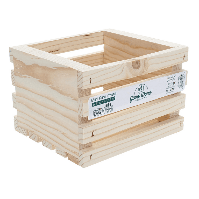 Wooden Table Caddy With Slats And Two Handles - 9 1/4L x 6 7/8W x 4H