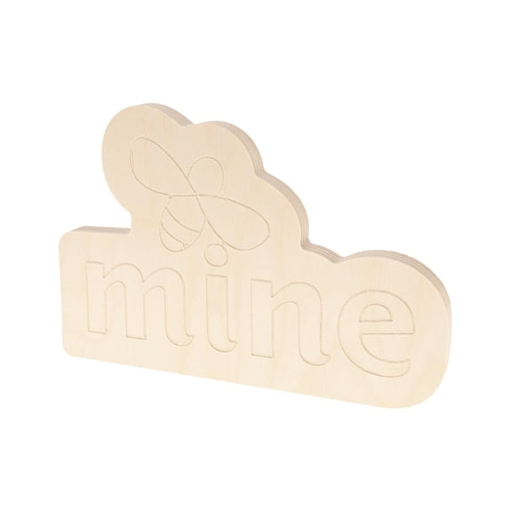 Good Wood By Leisure Arts Shape Bee Mine 7 3/4"X 5.25"X 1/2", Wooden Shapes, Wood Shapes, Wooden Shapes Wall Decor, Large Small Shapes For Crafts