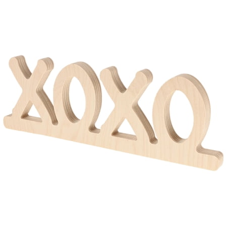 Good Wood By Leisure Arts Shape Xoxo 9"X 3"X 1/2", Wooden Shapes, Wood Shapes, Wooden Shapes Wall Decor, Large Small Shapes For Crafts