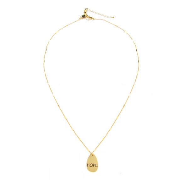 Good Works Gold Trust Hope and Faith Inspirational Necklace