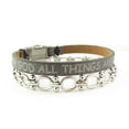 thumbnail image 1 of Good Works Matthew 19:26 Stainless Steel Bible Verse Bracelet - Gray, 1 of 4