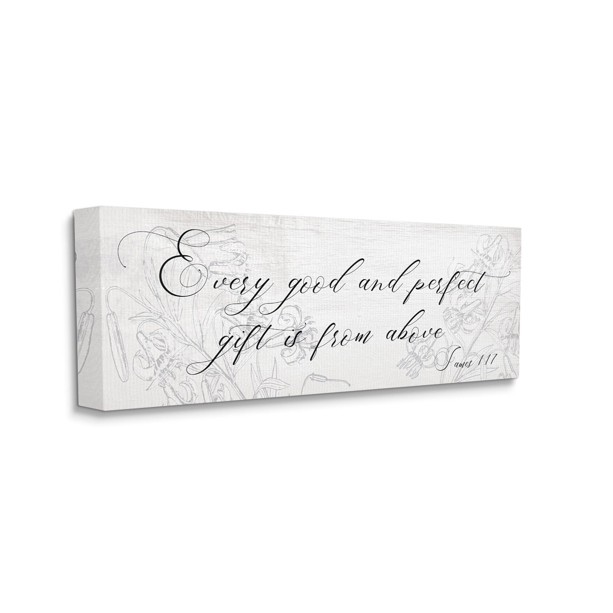 Stupell Industries Good and Perfect Gift From Above Proverbs James 1:17,13 x 30,Designed by Daphne Polselli