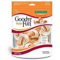 thumbnail image 1 of Good ’n’ Fun Triple Flavor Chew, 4 Inch Bones, Rawhide for All Dogs, 6 Count, 1 of 5