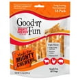 Good 'n' Fun Triple Flavor Mighty Chewer Sticks, Long Lasting Rawhide