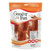 Good ’n’ Fun Triple Flavor Wings, Rawhide Chew for All Dogs, 4 oz