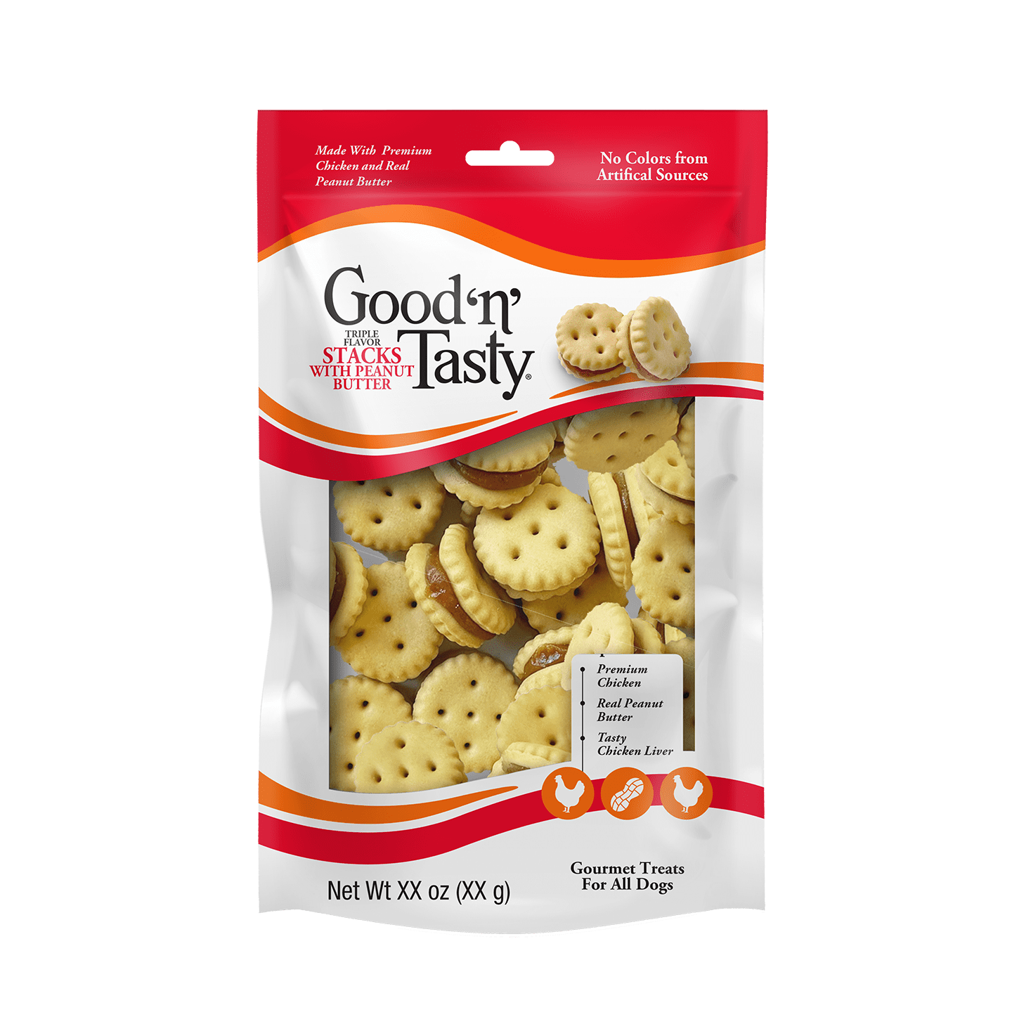 GOOD N TASTY 3.5 OUNCE PEANUT BUTTER STACKS