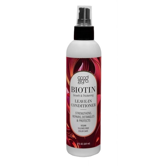 Good2Gro Biotin Leave-In Conditioner, 8 fl oz, Sensitive Scalp, Collagen Moisture