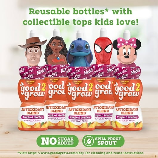 Good2grow Tropical Fruit and Veggie Blend, 6 Fluid Ounce -- 12 per case.