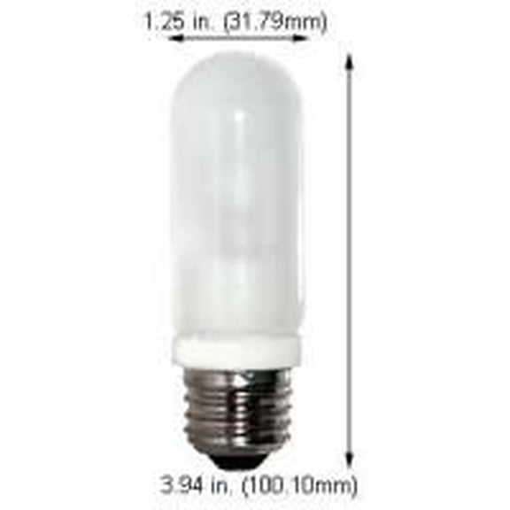 GoodBulb 100W T10 Incandescent Light Bulb 130V Inside Frost E26 Base 2 Pack