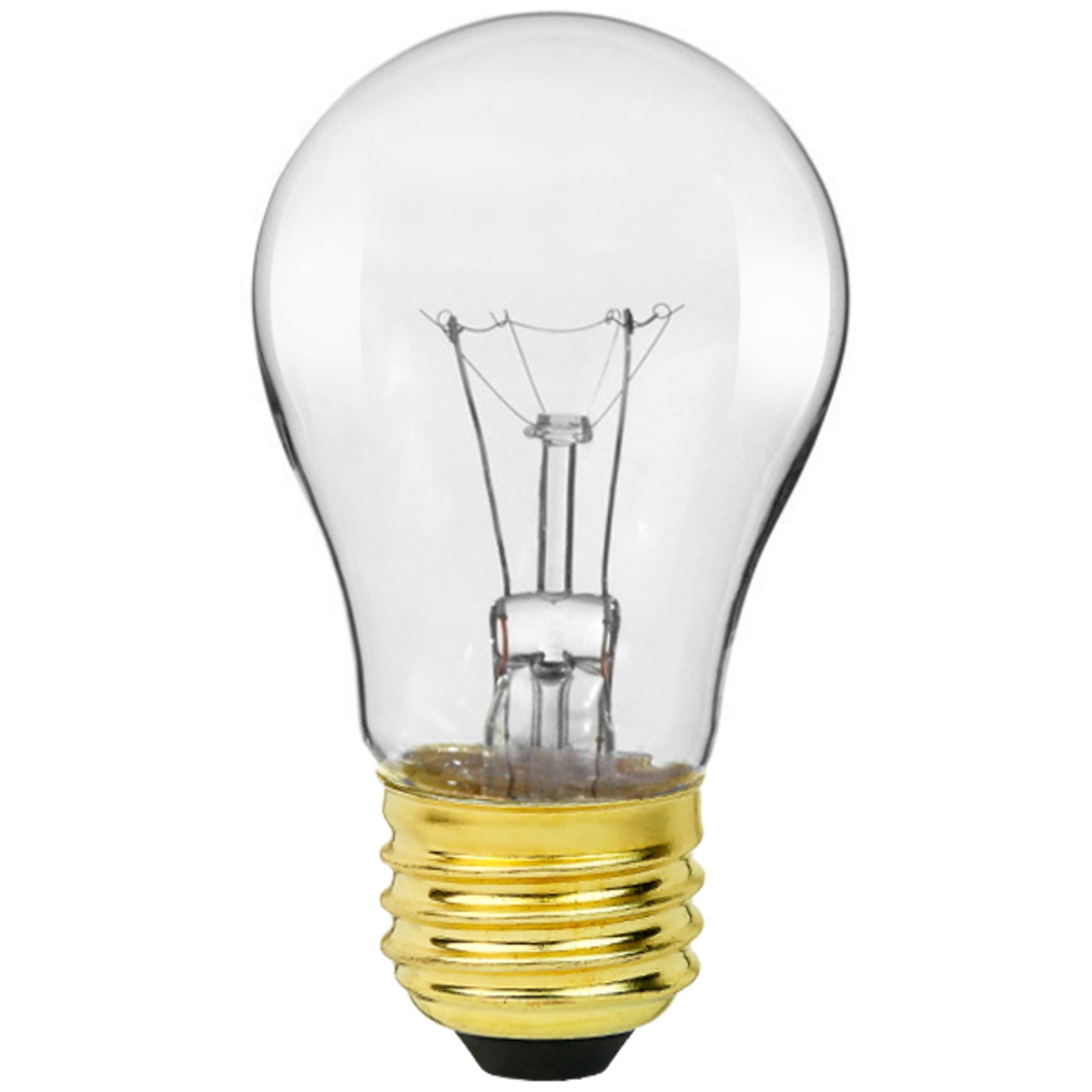 GoodBulb 25W Incandescent A19 Light Bulb E26 Brass Base 130V 2700K Soft White 185 Lumens Dimmable 10 Pack