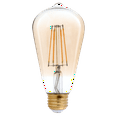 thumbnail image 1 of GoodBulb 40 Watt Equal – 5 Watt Clear Amber Finish Edison Led – 90+ High CRI - 400 Lumens & 2200 Kelvin Golden Glow E26 Base Led - 5 Year Warranty (Pack of 4), 1 of 4