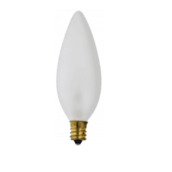 GoodBulb 40W CTF Incandescent Light Bulb Outside Frost 130V 3000 Hour Life E12 Candelabra Base 4 Pack