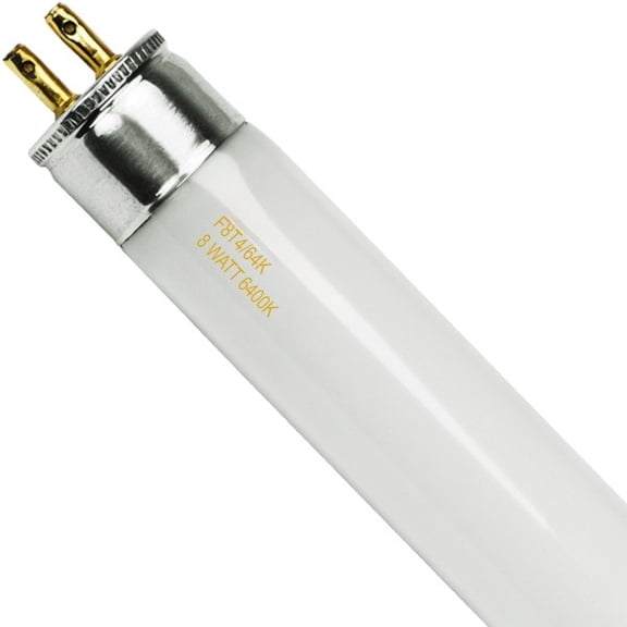 GoodBulb 8W T4 Linear Fluorescent Tube 6400K 480 Lumens Miniature Bi Pin Base 2 Pack