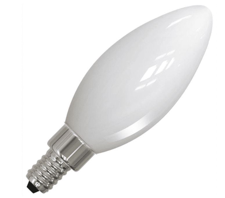 GoodBulb LED Light Bulb B11 Candelabra 5W Warm White Dimmable Frosted E12 Base 4 Pack