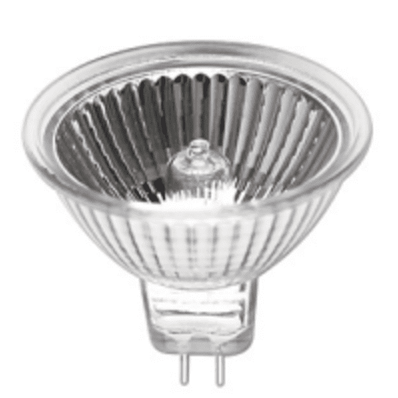 GoodBulb MR16 Halogen Reflector Light Bulb 50W 3000K GU5.3 Base 12V 36 Degree Beam Angle Clear 2 Pack