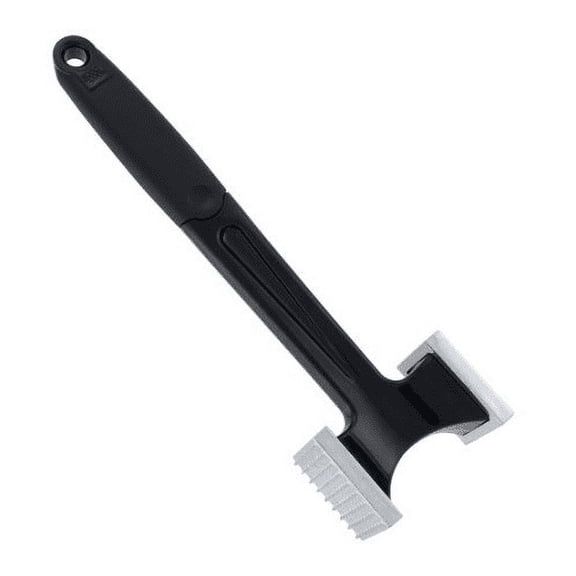 GoodCook 10" Heavy-Duty Aluminum Dual-Sided Meat Tenderizer Mallet, Black/Silver