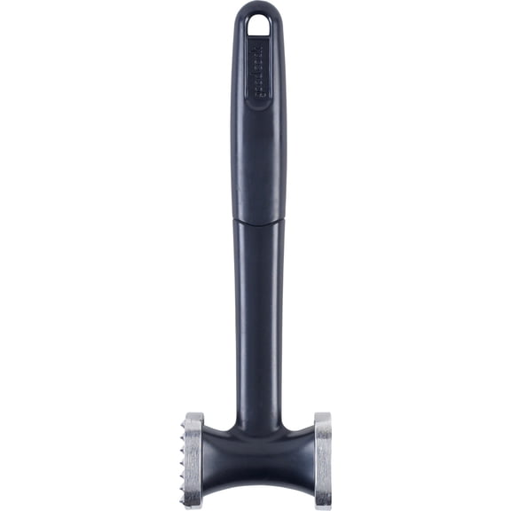 GoodCook 10" Heavy-Duty Aluminum Dual-Sided Meat Tenderizer Mallet, Black/Silver