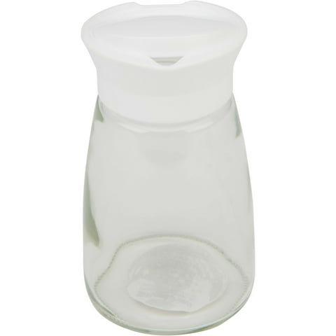 GoodCook 12 oz. Glass Sugar Dispenser with Spouted Lid, Clear/White