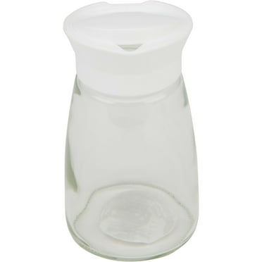 Goodcook 12 oz. Glass Sugar Dispenser with Spouted Lid, Clear/White