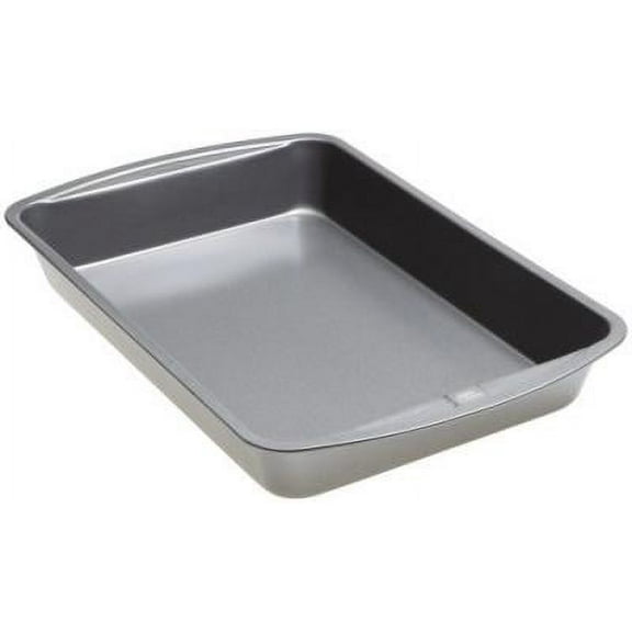 GoodCook 13" x 9" Rectangular Nonstick Steel Bake and Roast Pan, Gray