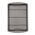thumbnail image 1 of GoodCook 15” x 10.5” Nonstick Carbon Steel Baking Pan & Raised Wire Rack, 1 of 8