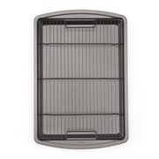 GoodCook 15” x 10.5” Nonstick Carbon Steel Baking Pan & Raised Wire Rack