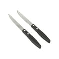 thumbnail image 1 of GoodCook 2-Piece Serrated Blade Steak Knife Set, Black/Silver, 1 of 5