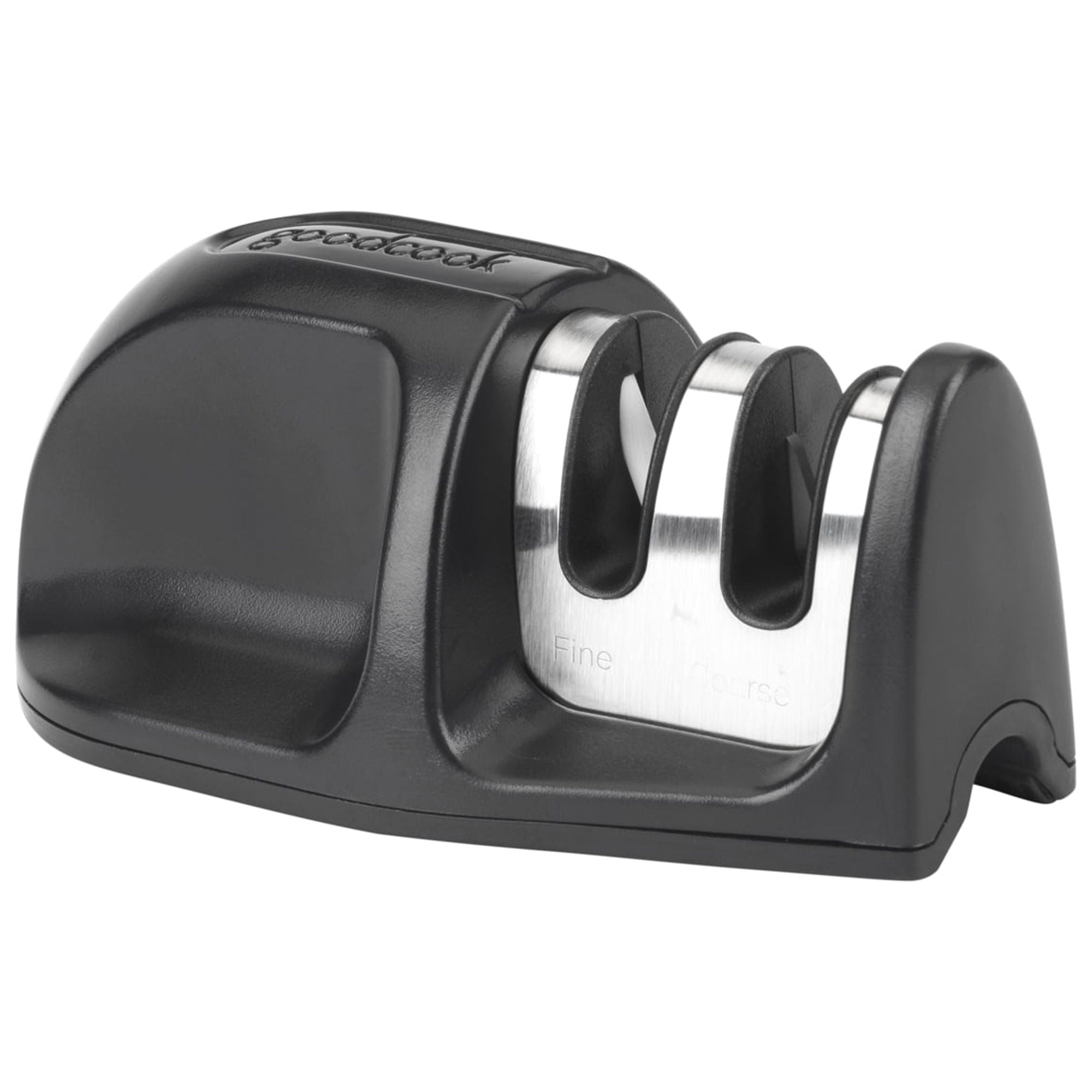 GoodCook 2 Stage Kitchen Knife Sharpener Black Silver Walmart