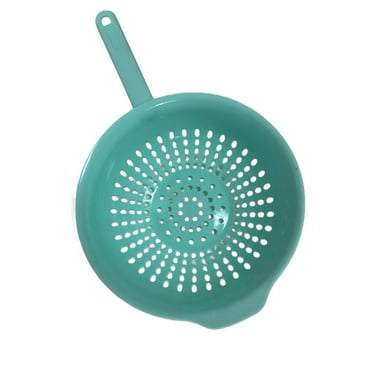 Plastic Colander with Handle, 3-Quart, White, GoodCook