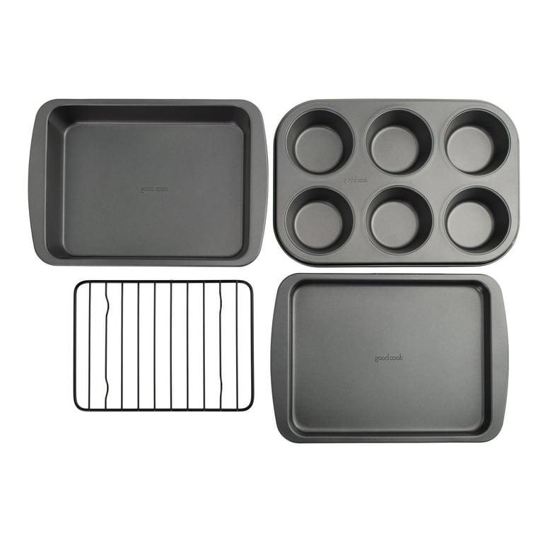 kitCom Nonstick Bakeware Baking Set, Toaster Oven Pan Set includes