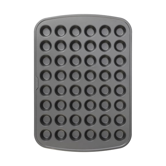 GoodCook 48-Cup Nonstick Steel Mini Cupcake and Muffin Pan, Gray