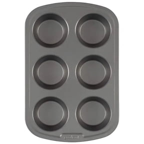 6 Cup-Nonstick Metal Muffin Pan, GoodCook, Everyday Bakeware