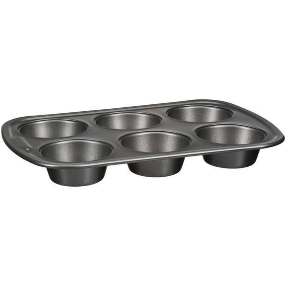 6 Cup-Nonstick Metal Muffin Pan, GoodCook, Everyday Bakeware