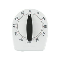 Precision Long Ring Kitchen Timer, 60-Minutes, White, GoodCook