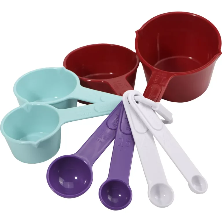 Great Choice Products Measuring Cups And Spoons Set Of 8 With Wood