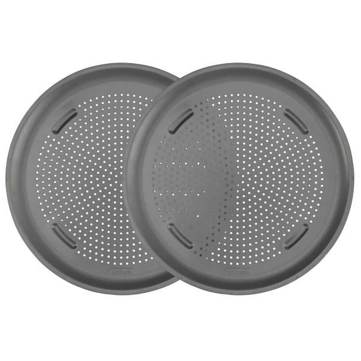 GoodCook 16" Nonstick Carbon Steel Perforated Pizza Pan Set