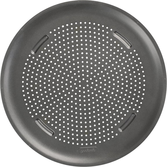 GoodCook AirPerfect 15.75" Round Nonstick Carbon Steel Pizza Pan with Cutting Guides  Residential Use, Standard Application