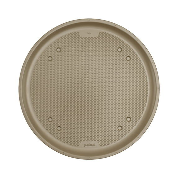 GoodCook BestBake Nonstick Textured Carbon Steel Pizza Pan, 16", Bronze