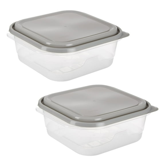 GoodCook Extra Large Square Food Storage Container 2 Pack, 11.7 Cup Capacity, Without BPA and Dishwasher Safe, A Practical Choice for Dry Goods and Bulk Ingredients