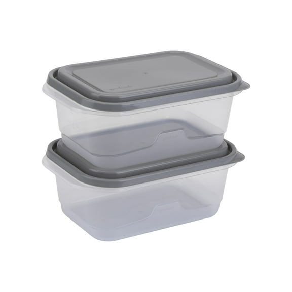 GoodCook Large Rectangle Food Storage Container 2 Pack, Made without BPA and Dishwasher Safe, A Practical Choice for Dry Goods and Bulk Ingredients