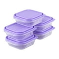 thumbnail image 1 of GoodCook EveryWare Medium 2.9 Cup Square Food Storage Container, 10 Piece, Purple, BPA Free, 1 of 9