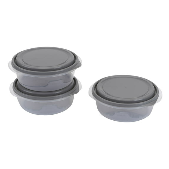 GoodCook Medium Bowl Food Storage Container 3 Pack, 5-Cup Capacity, BPA-Free, Dishwasher Safe