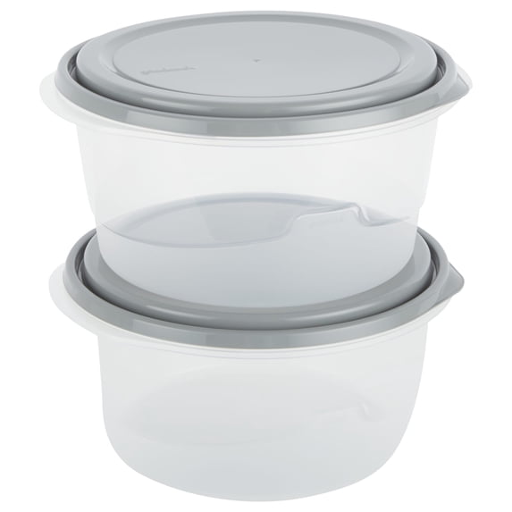 GoodCook Extra Large Bowl Food Storage Containers, 2 Pack, BPA-Free, Dishwasher Safe