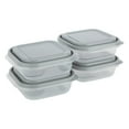 thumbnail image 1 of GoodCook 4 Pack Medium Square Food Storage Containers, Made Without BPA and Dishwasher Safe, 2.9 Cups Each, Best Used for Leftover Storage and Reheating, 1 of 13