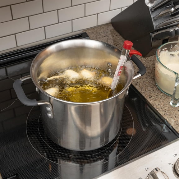 GoodCook Everyday Candy & Deep Fry Food Thermometer with Built-In Pan Clip, 2 Pack